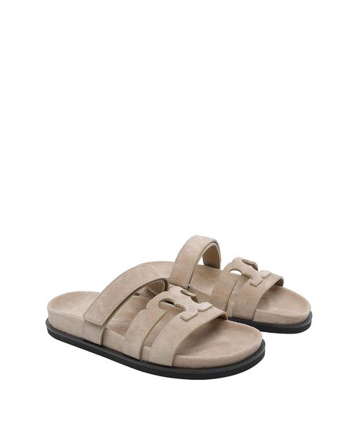 Tory Burch Brown Ines Sport Slides