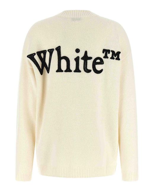 Off-White c/o Virgil Abloh Natural Bookish Shared' Sweater