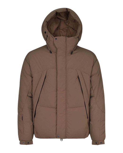 JG1 Brown Jacket Made Of Nylon for men