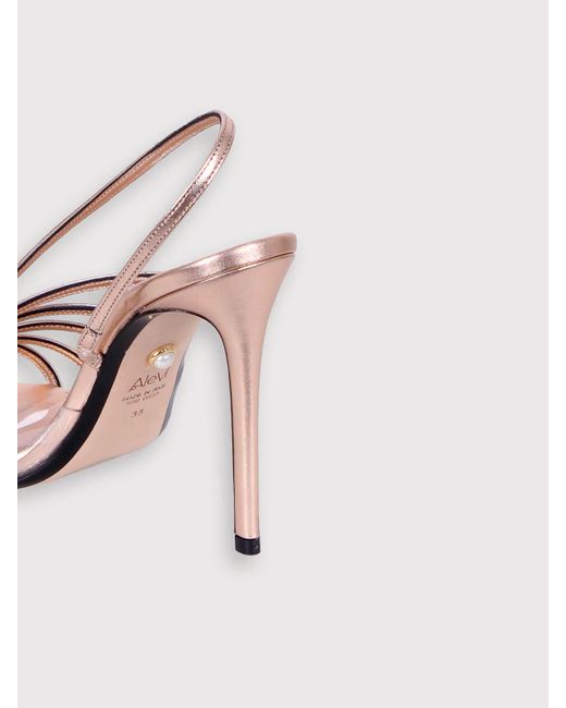 ALEVI Pink Sandal With Star Heel