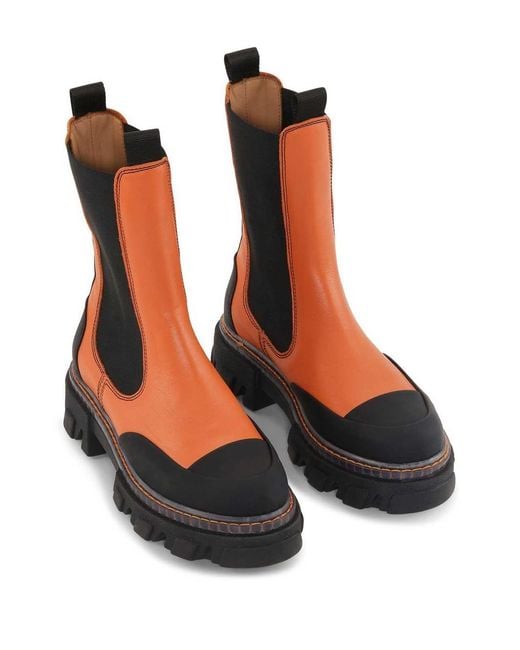 Ganni Black Ankle Boots