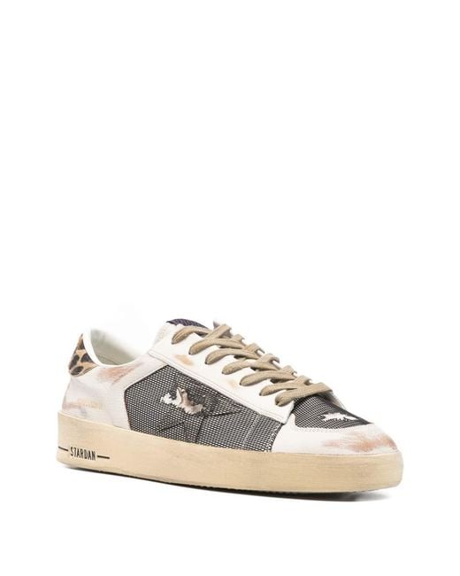 Golden Goose Deluxe Brand Natural Stardan Leather Sneakers for men