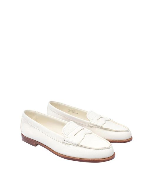 Church's White Loafers Round Toe Slip On