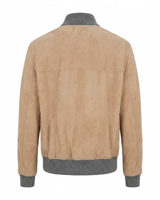 Brunello Cucinelli Natural Bomber for men