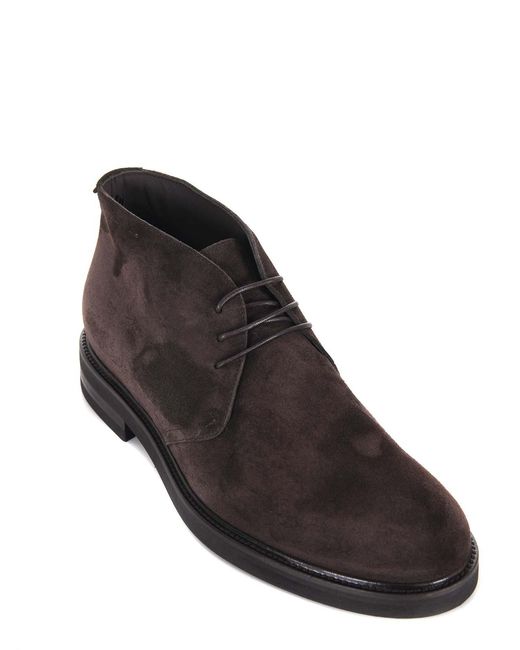 JEROLD WILTON Brown Suede Ankle Boots for men