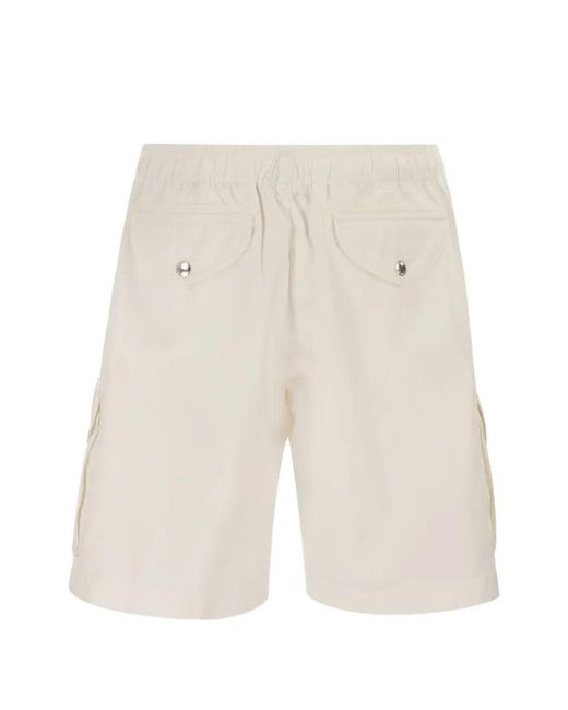 Brunello Cucinelli White Bermuda Shorts for men