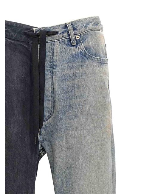 Balenciaga Gray Fifty-Fifty Jeans