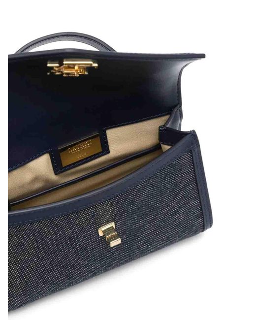 Ralph Lauren Blue Farrah Small Satchel