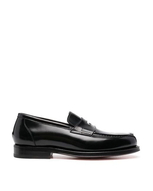 Santoni Black Gunter Loafer Quentin for men