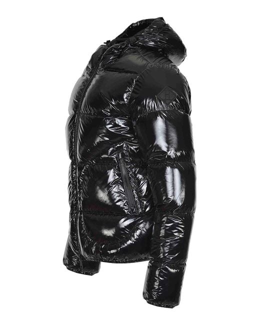Herno Black Down Jacket Made Of Polyamide for men
