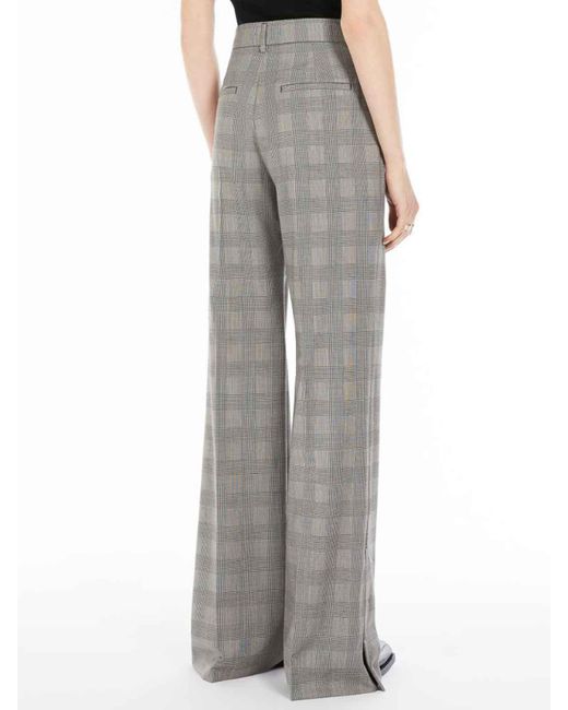 Sportmax Gray Wool Tailored Pants