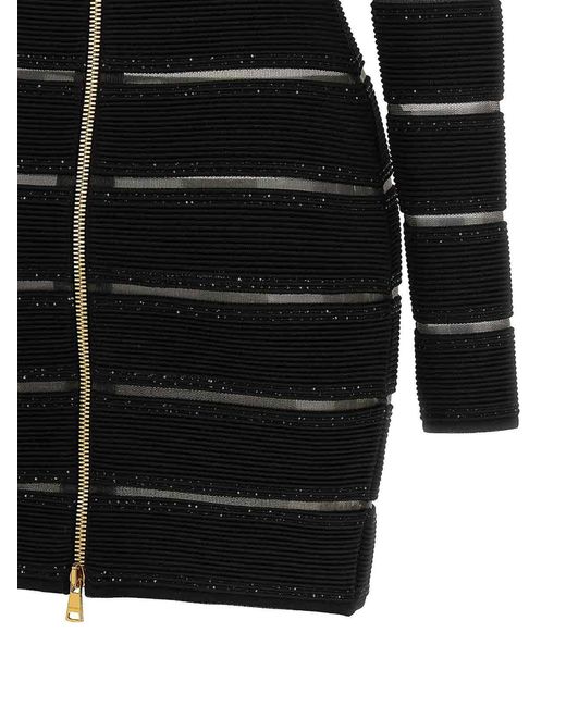 Balmain Black Bodycon Dress