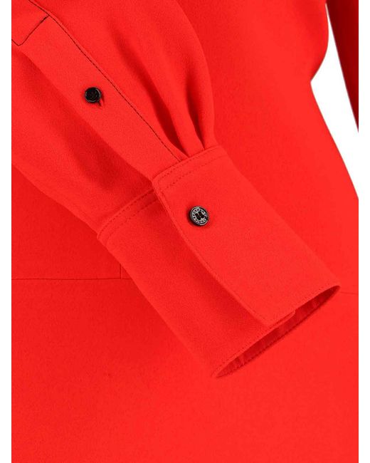 Victoria Beckham Red Dresses Viscose