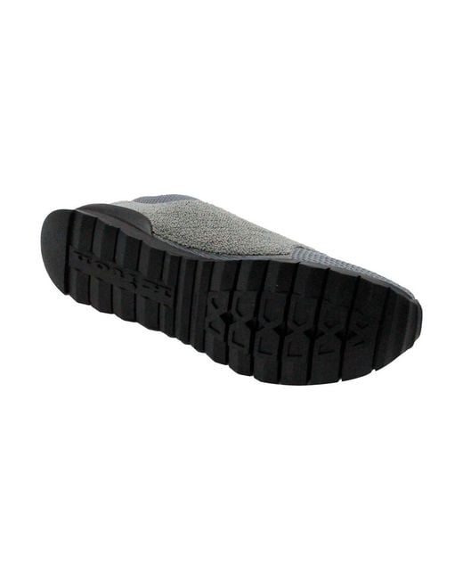 Kiton Gray Tech Fabric Sneakers for men