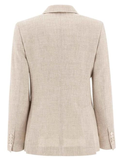 Max Mara Natural Double-Breasted Jacket