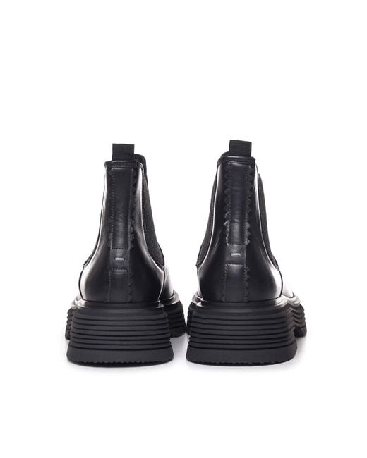THE ANTIPODE Black Leather Boots for men