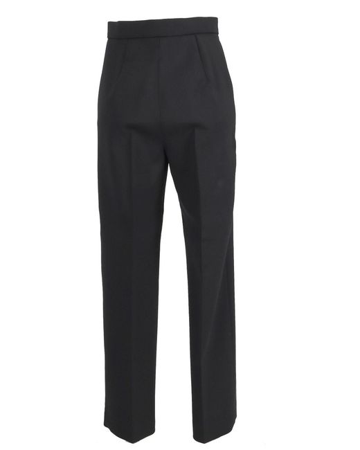 Max Mara Black Verbano Slim-Fit Stretch-Wool Trousers