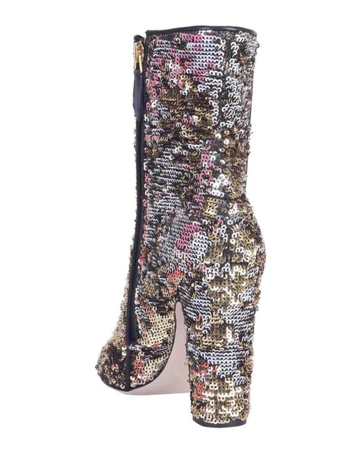 Paris Texas Brown Boot With Sequins