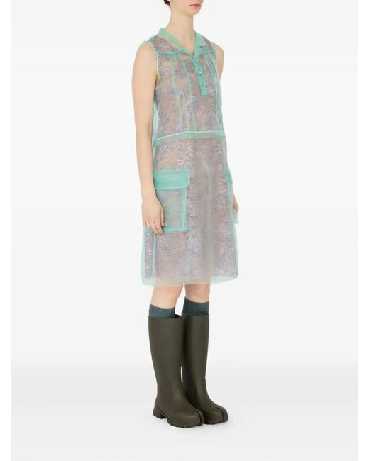 Maison Margiela Gray Layered Mini Dress