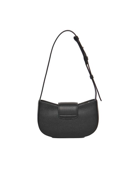 Ferragamo Black Double Gancini Mini Bag
