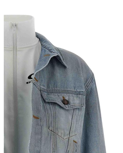 Balenciaga Blue Double Layer Jacket