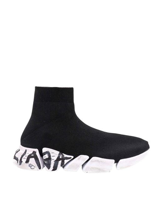 Balenciaga Recycled Knit Sneakers in Black for Men Lyst UK