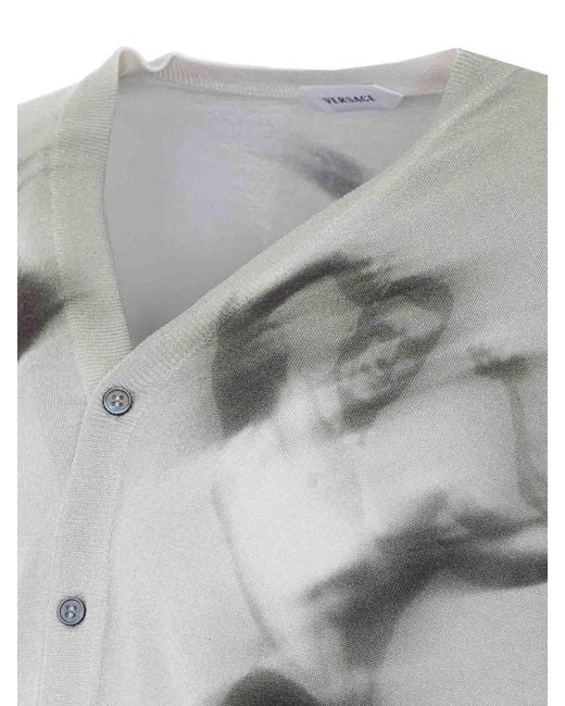 Versace Gray Cardigan for men