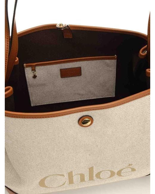 Chloé White Chlo Clover Canvas Bag