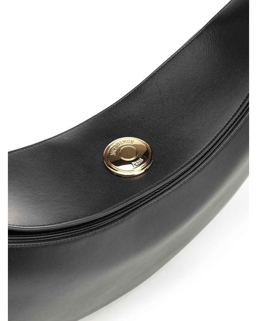 Jacquemus Black Large "Ovalo" Hobo Bag