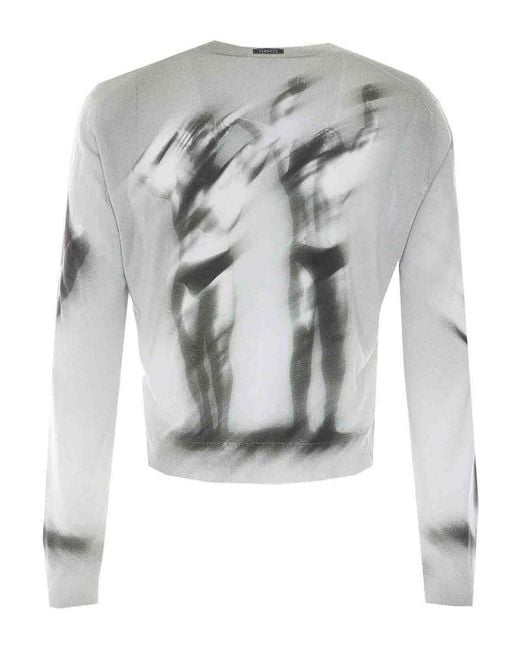 Versace Gray Cardigan for men