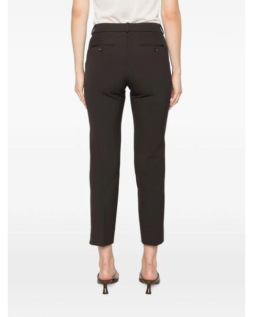 Peserico Black Straight Leg Trousers
