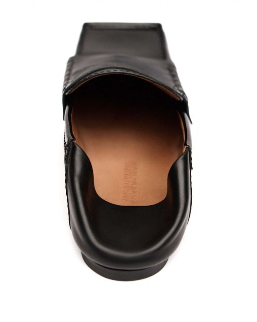 Jacquemus Black Les Mocassins Carre Shoes for men