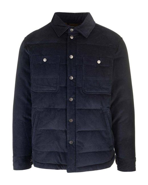 Valstar Blue Padded Corduroy Jacket for men