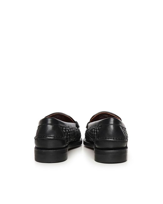 Sebago Black Otis Leather Loafers