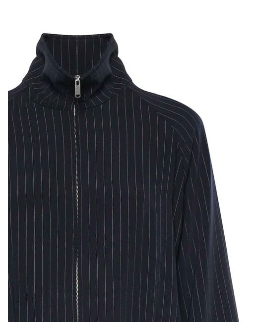 Frankie Shop Blue Baxter Pinstripe Jacket