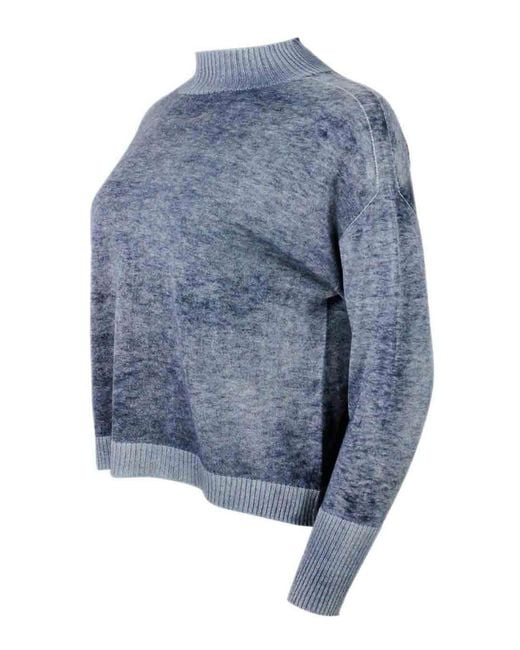 Ploumanac'h Blue Cashmere Blend Crewneck