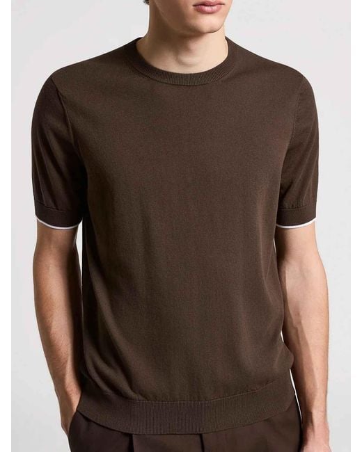 Peserico Brown Sweater for men
