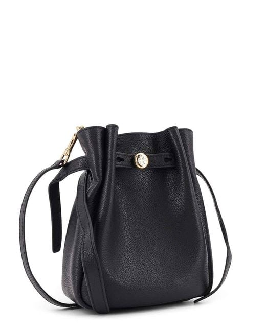 Tory Burch Black Romy Leather Shoulder Bag