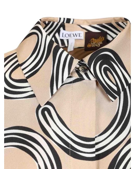 Loewe White Silk Balloon Shirt