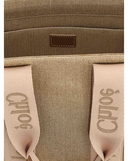 Chloé Natural Woody Medium Shopping Bag