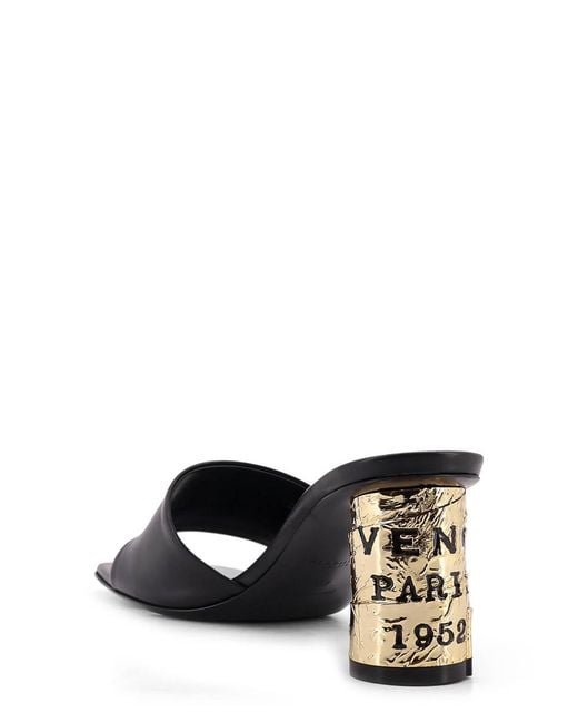 Givenchy Black Leather Sandals