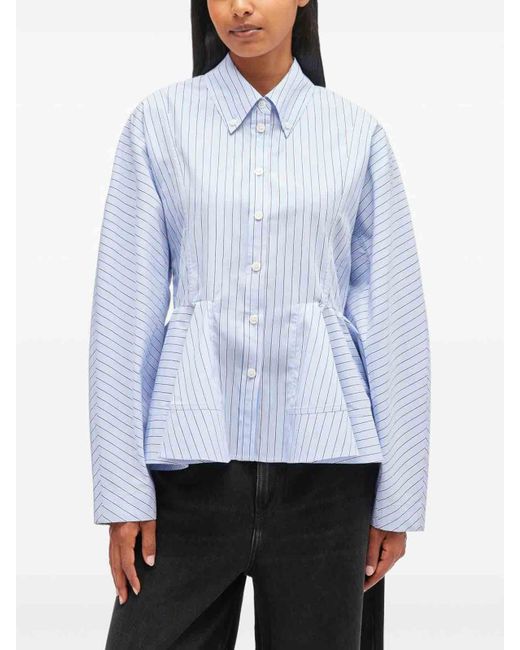 Ganni Blue Shirt