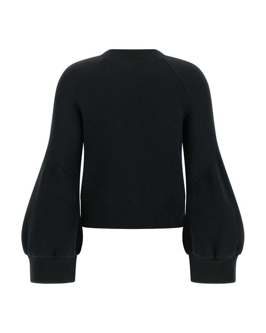 Sacai Black Balloon Sleeve Sweatshirt