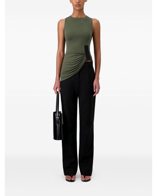 Coperni Green Taped Suspended Draped Top