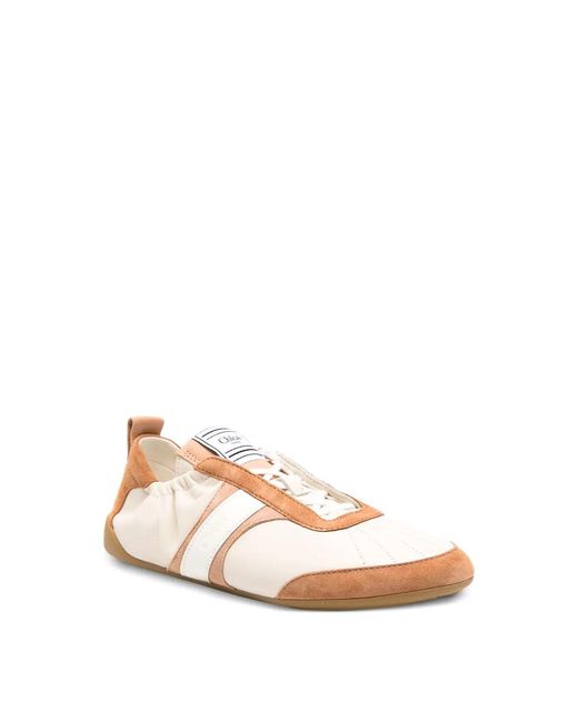 Chloé Natural Kick Sneakers