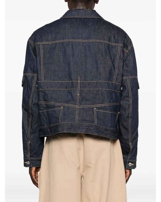 DSquared² Blue Cargo Denim Jacket for men