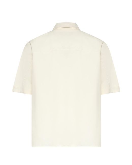 Laminar White Wool-Touch Shirt for men
