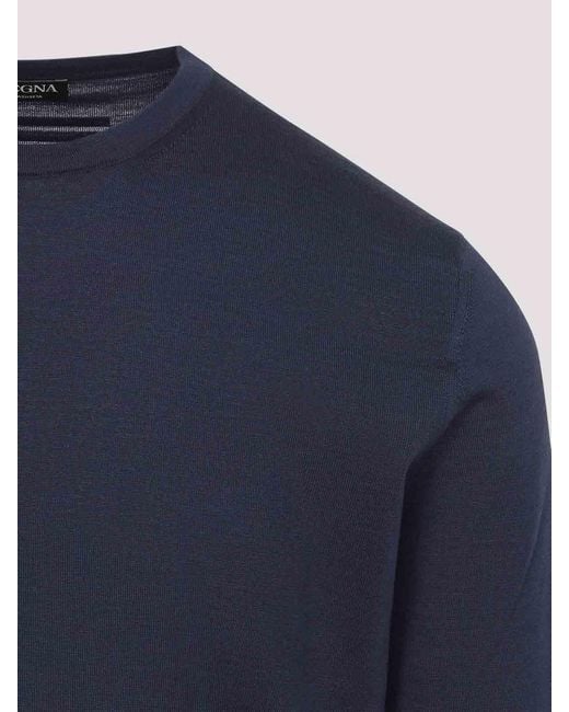 Zegna Blue Sweater for men