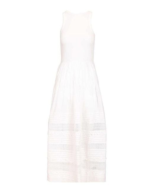 Polo Ralph Lauren White Cotton Tank Dress