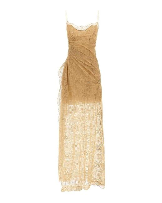 Ermanno Scervino Metallic Embroidered Dress
